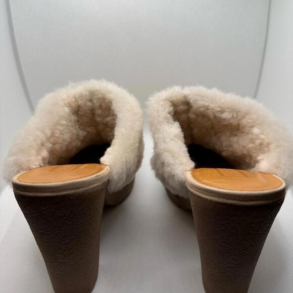 Hunter Bruson Leather Slide On Heel Clogs Shoes Size 8 NWOT. - Picture 4 of 6